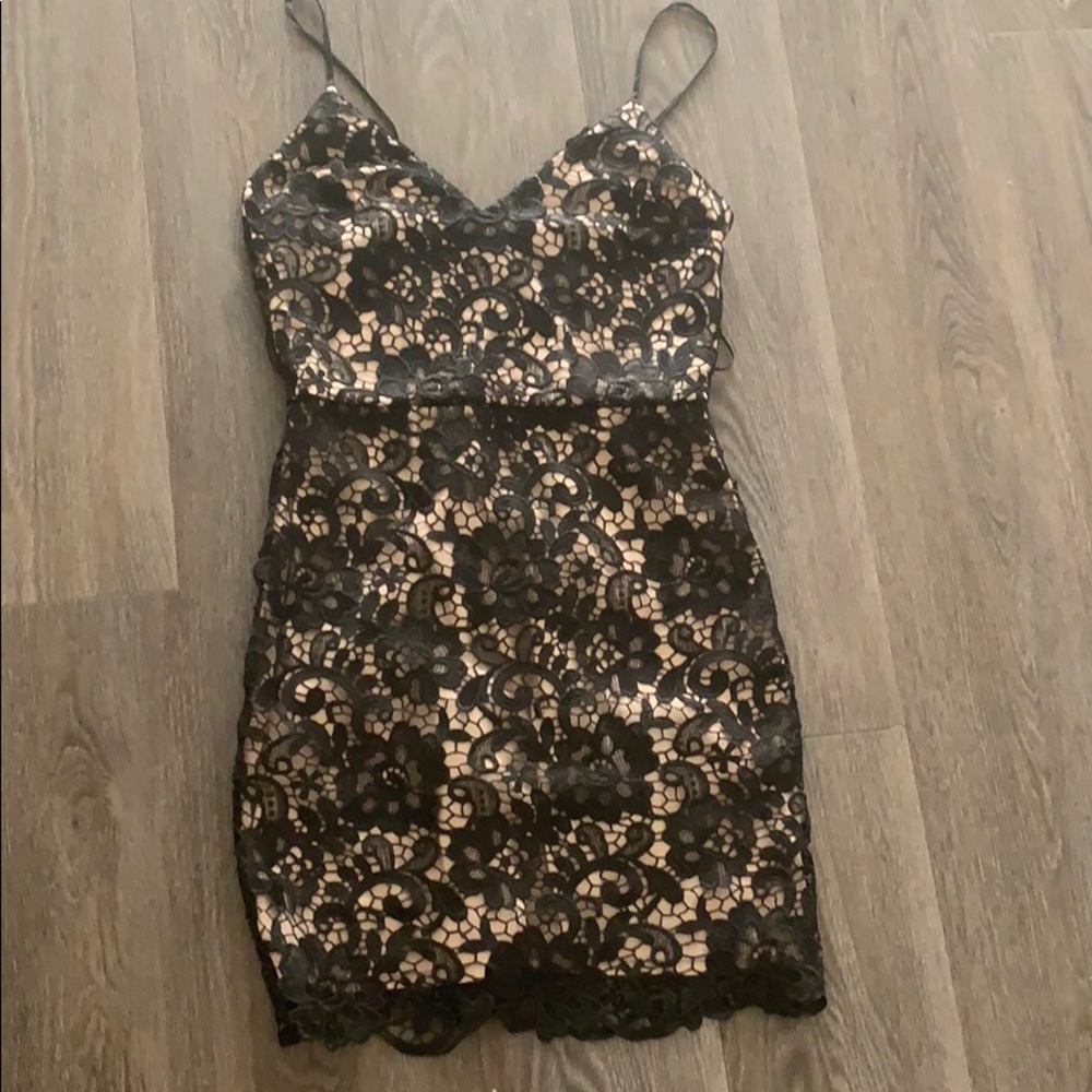 Express Black Lace Dress